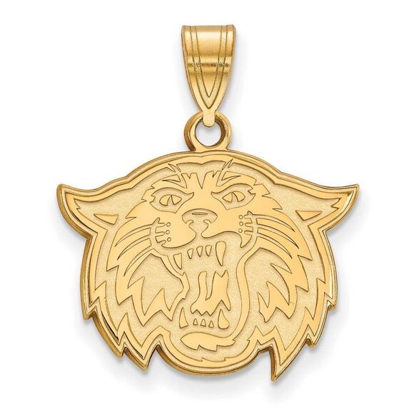 14k Yellow Gold Villanova U. Medium Mascot Pendant